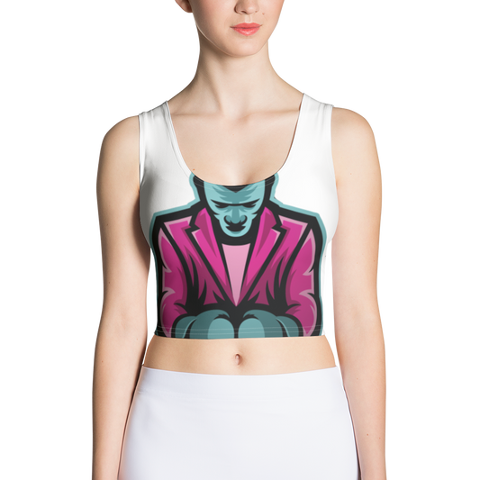 YBF Ladies All-Over Print Crop Top Tanktop