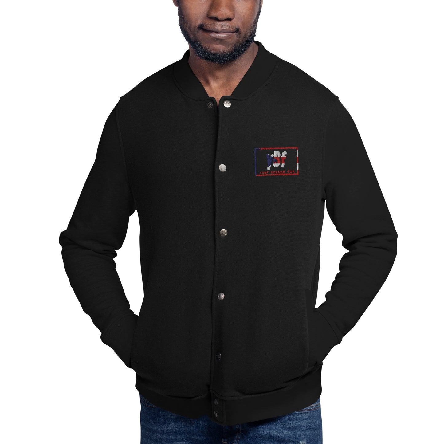 YBF PR Embroidered Champion Bomber Jacket