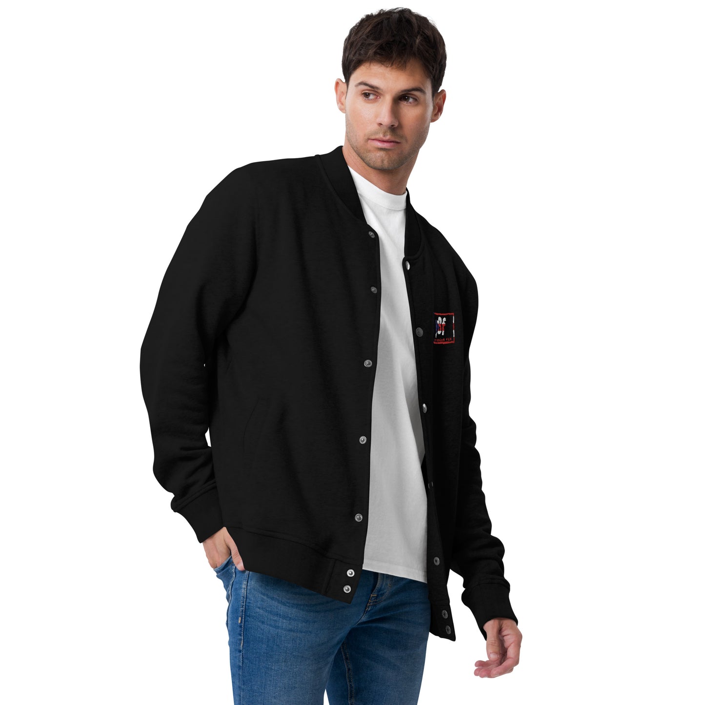 YBF PR Embroidered Champion Bomber Jacket