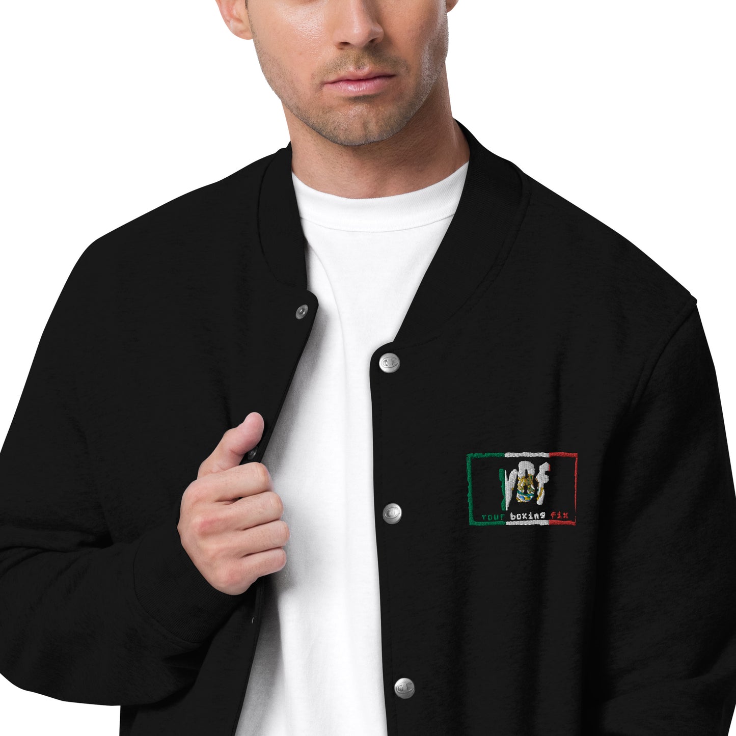 YBF MEX Embroidered Champion Bomber Jacket