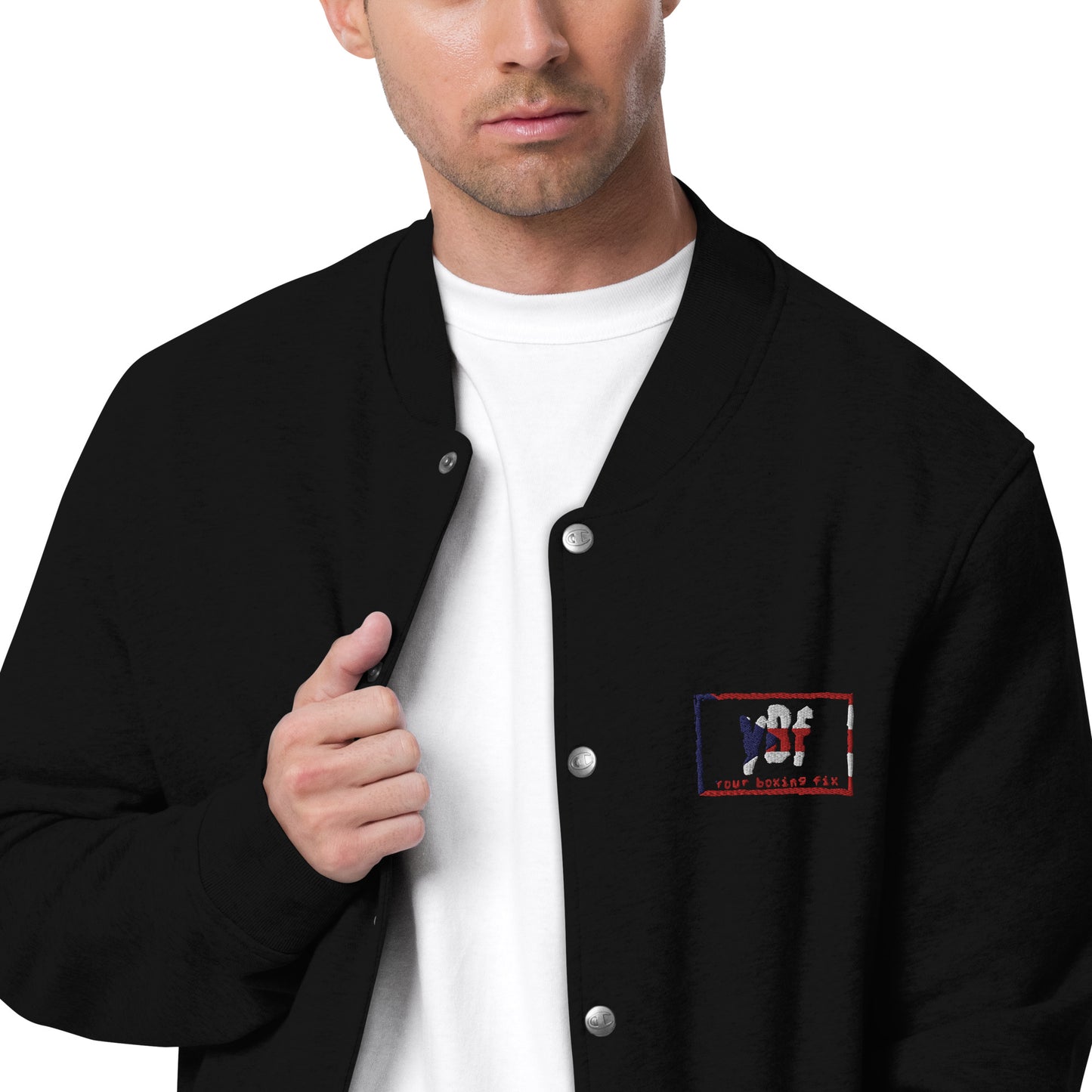 YBF PR Embroidered Champion Bomber Jacket