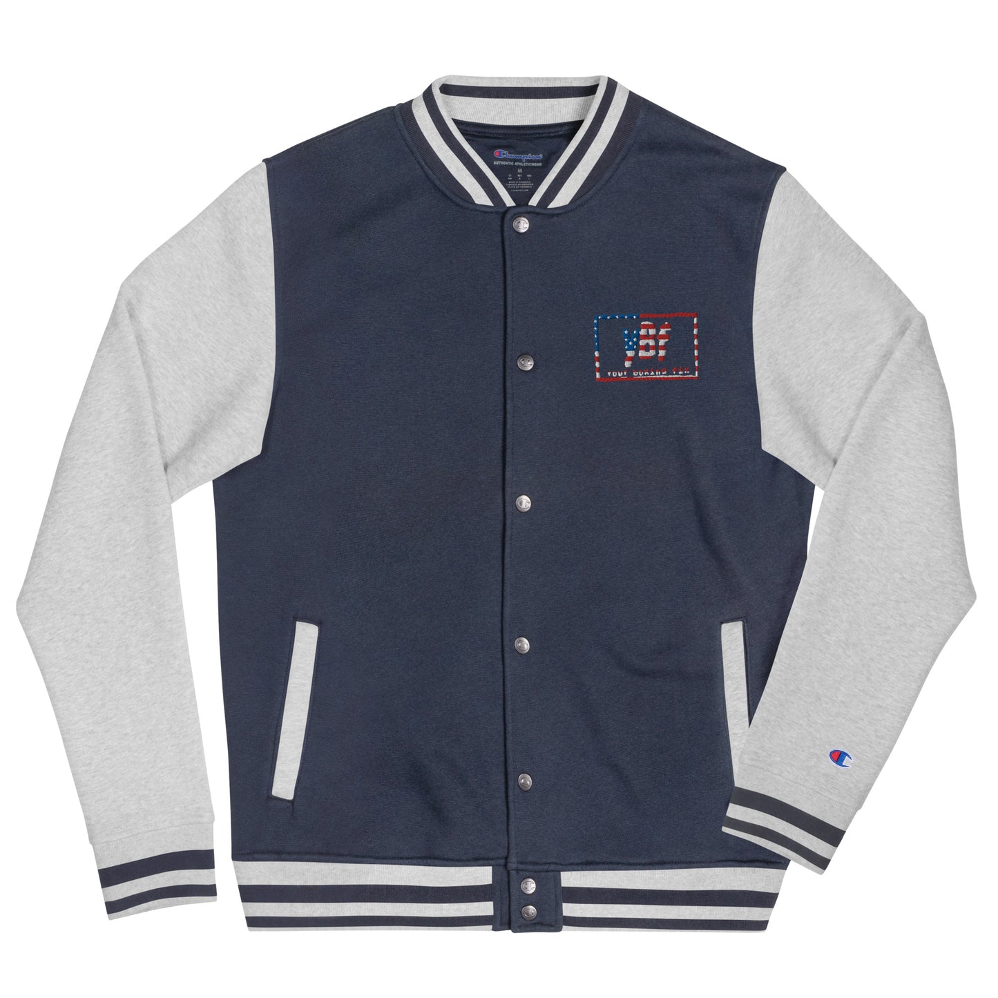 YBF USA Embroidered Champion Bomber Jacket