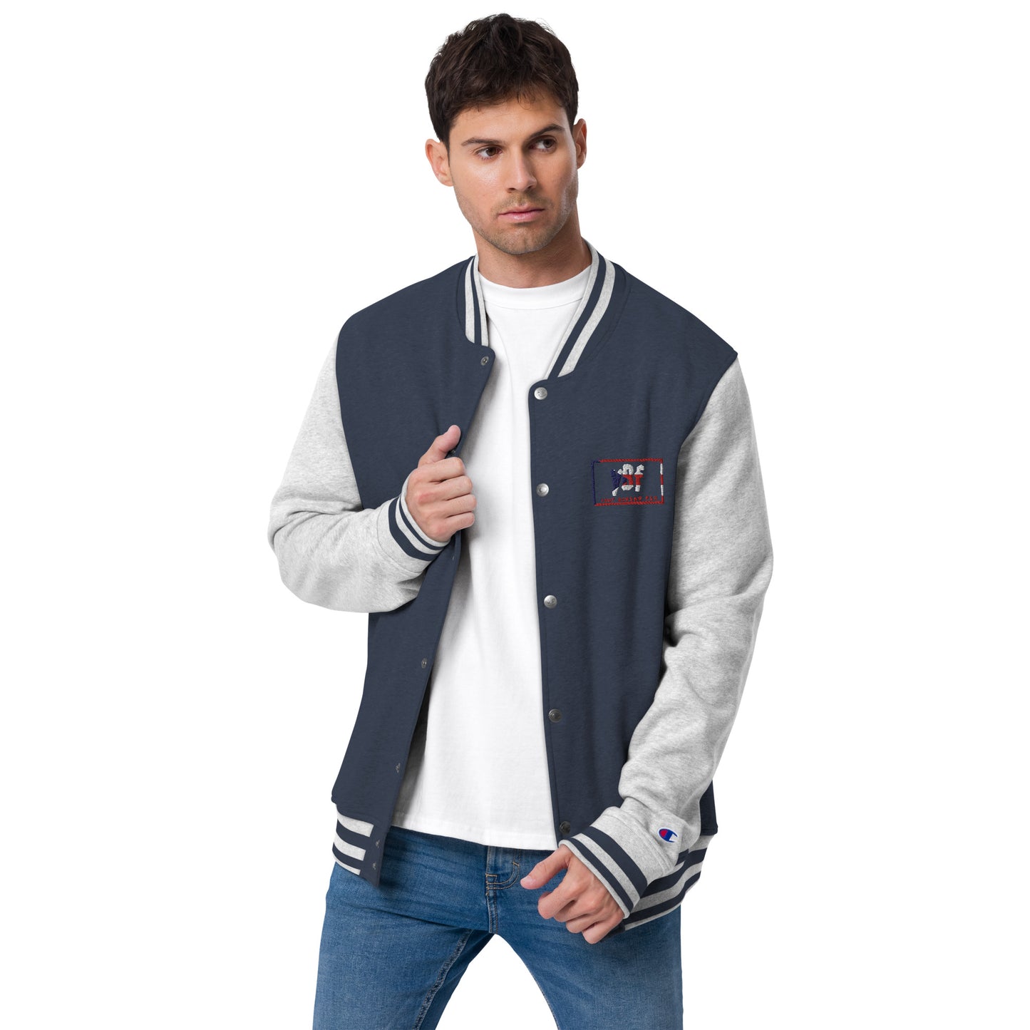 YBF PR Embroidered Champion Bomber Jacket