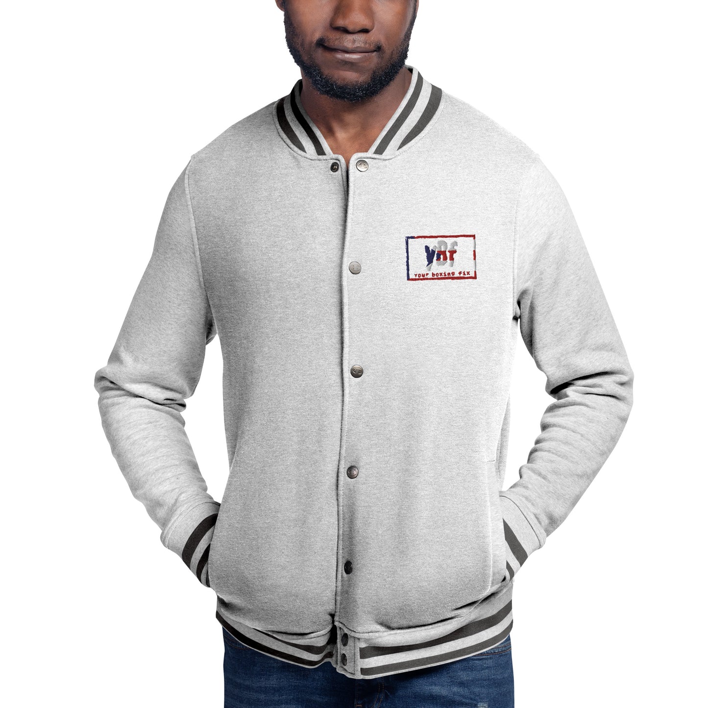 YBF PR Embroidered Champion Bomber Jacket