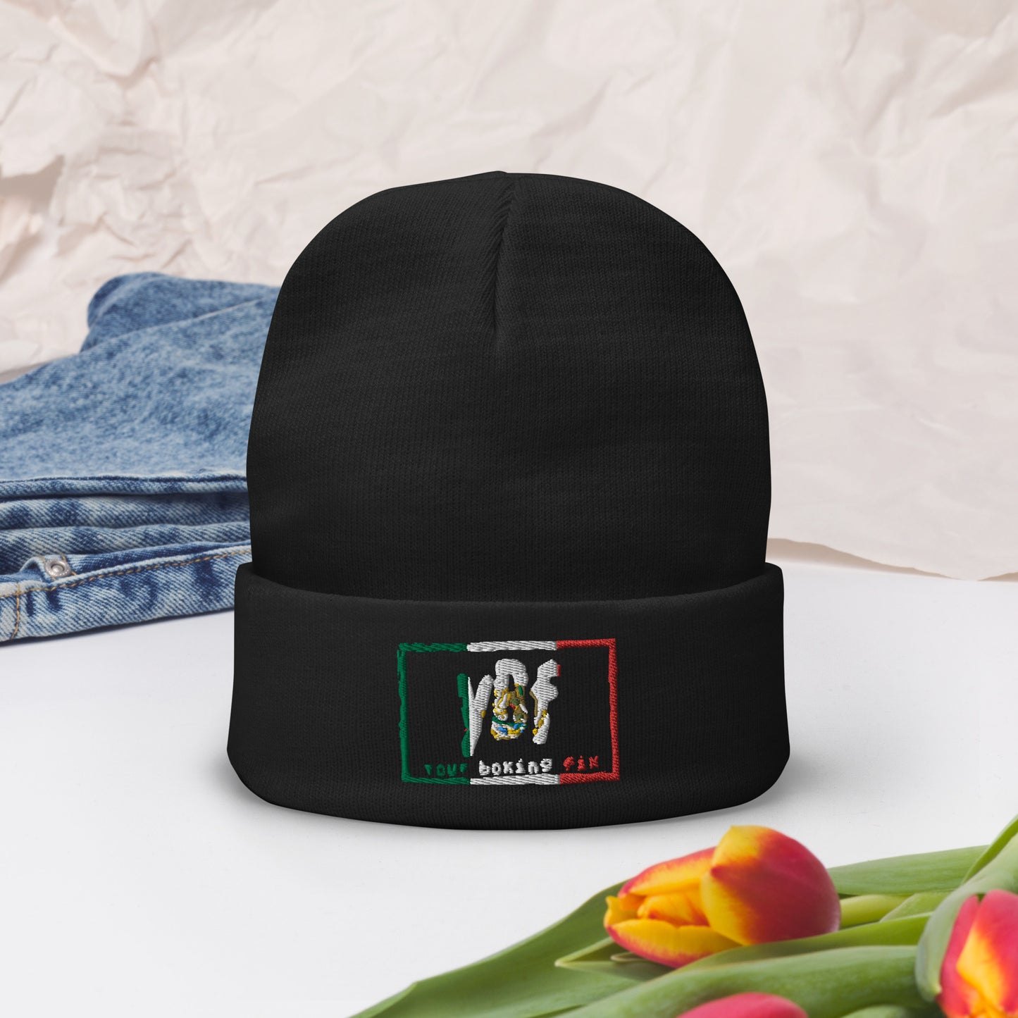 YBF MEX Embroidered Beanie