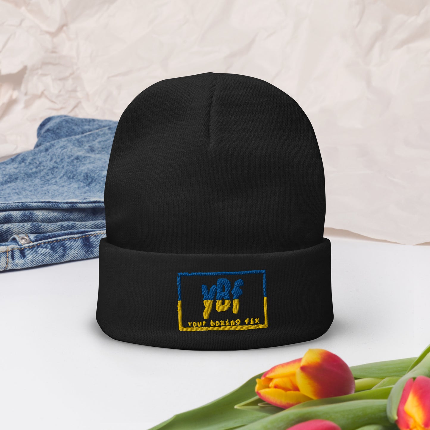 YBF UKR Embroidered Beanie