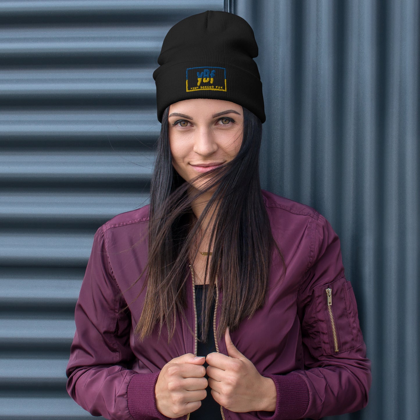 YBF UKR Embroidered Beanie