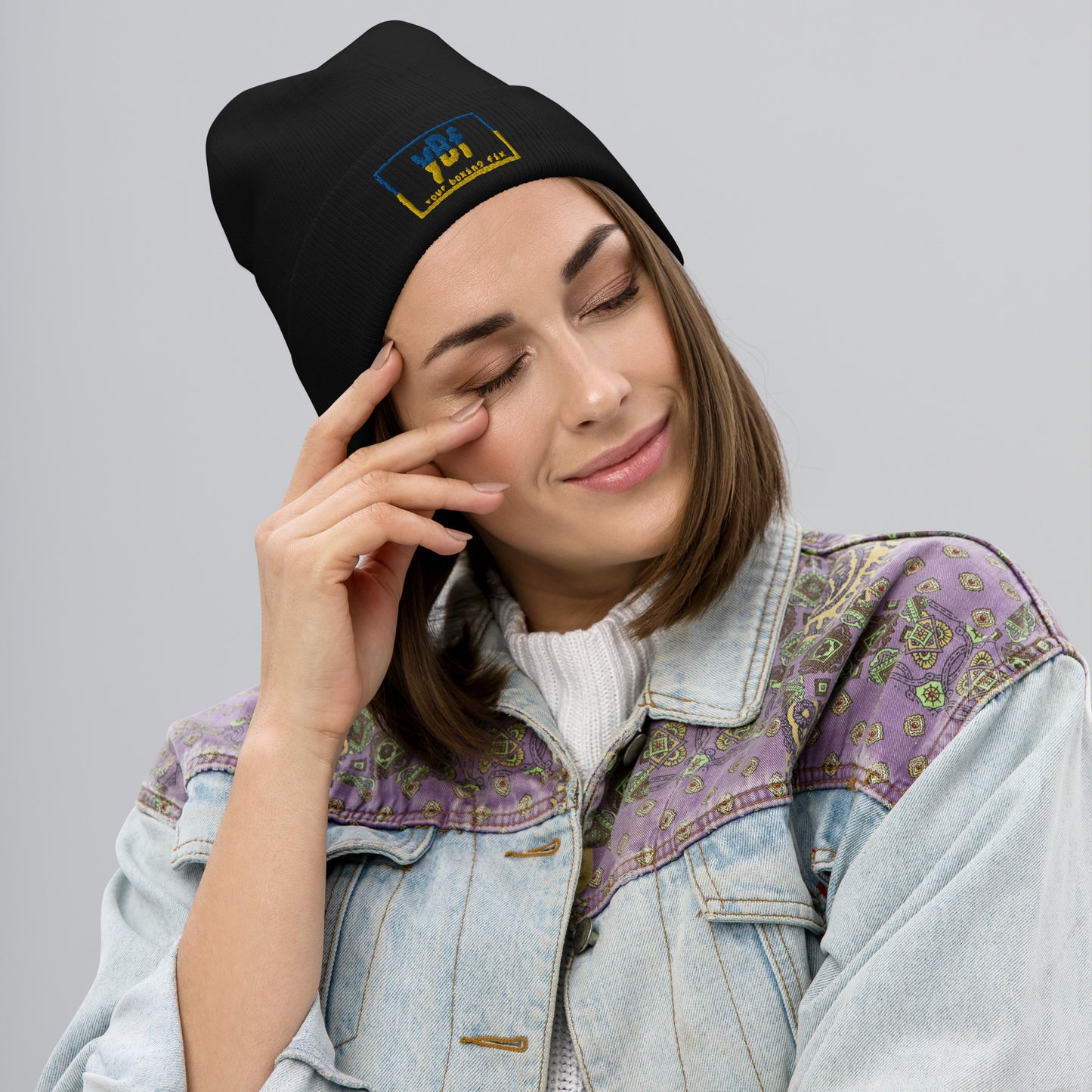 YBF UKR Embroidered Beanie