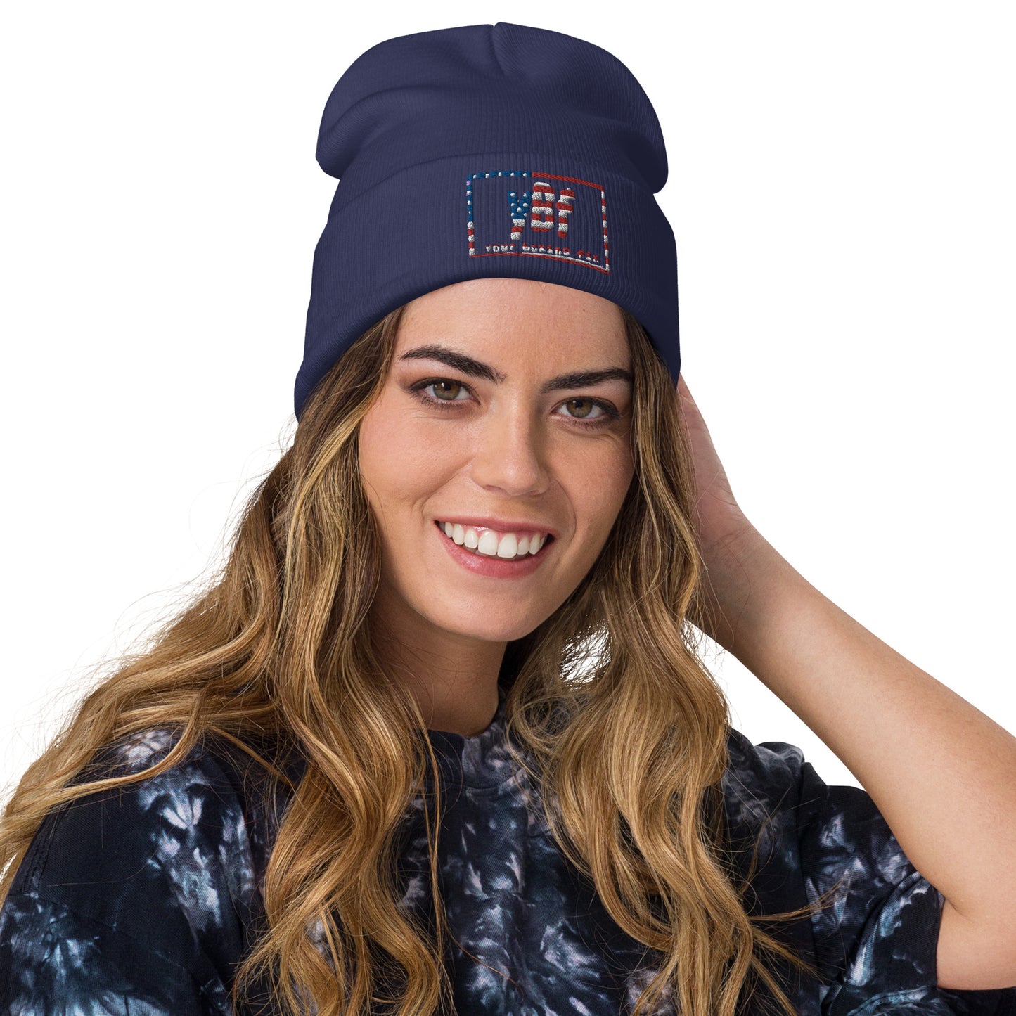 YBF USA Embroidered Beanie