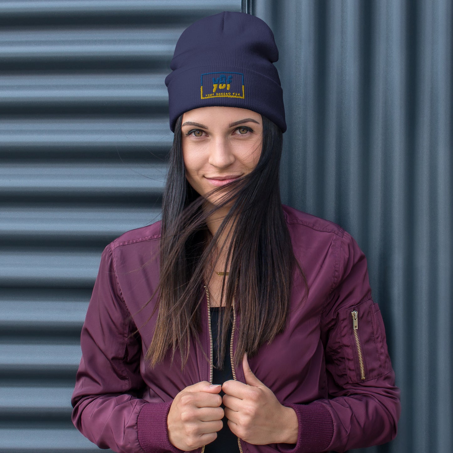 YBF UKR Embroidered Beanie