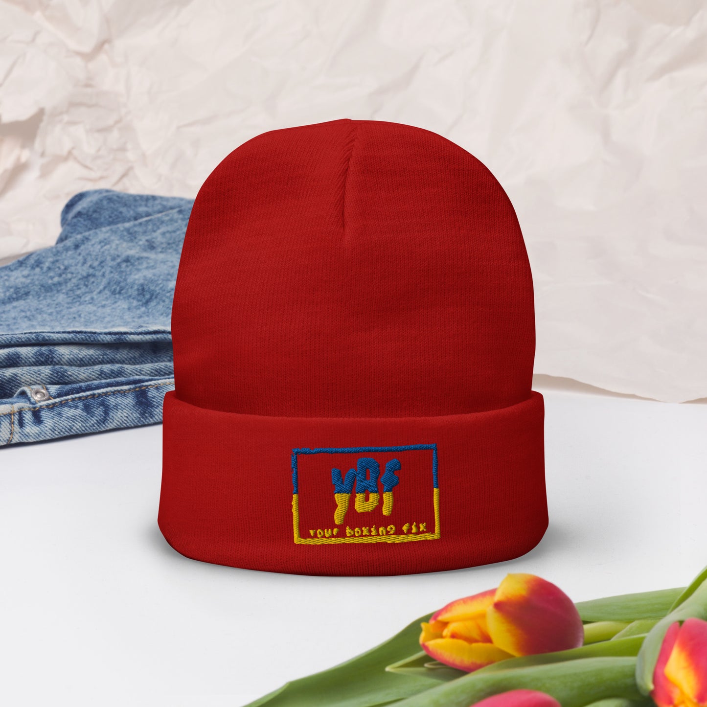 YBF UKR Embroidered Beanie