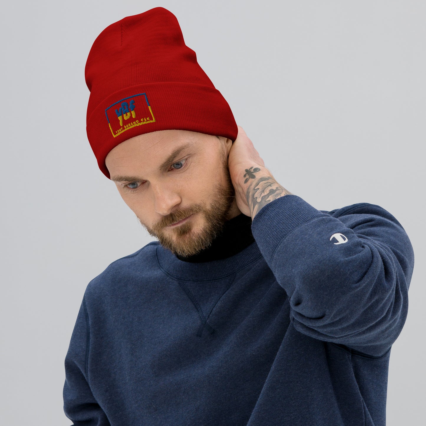 YBF UKR Embroidered Beanie