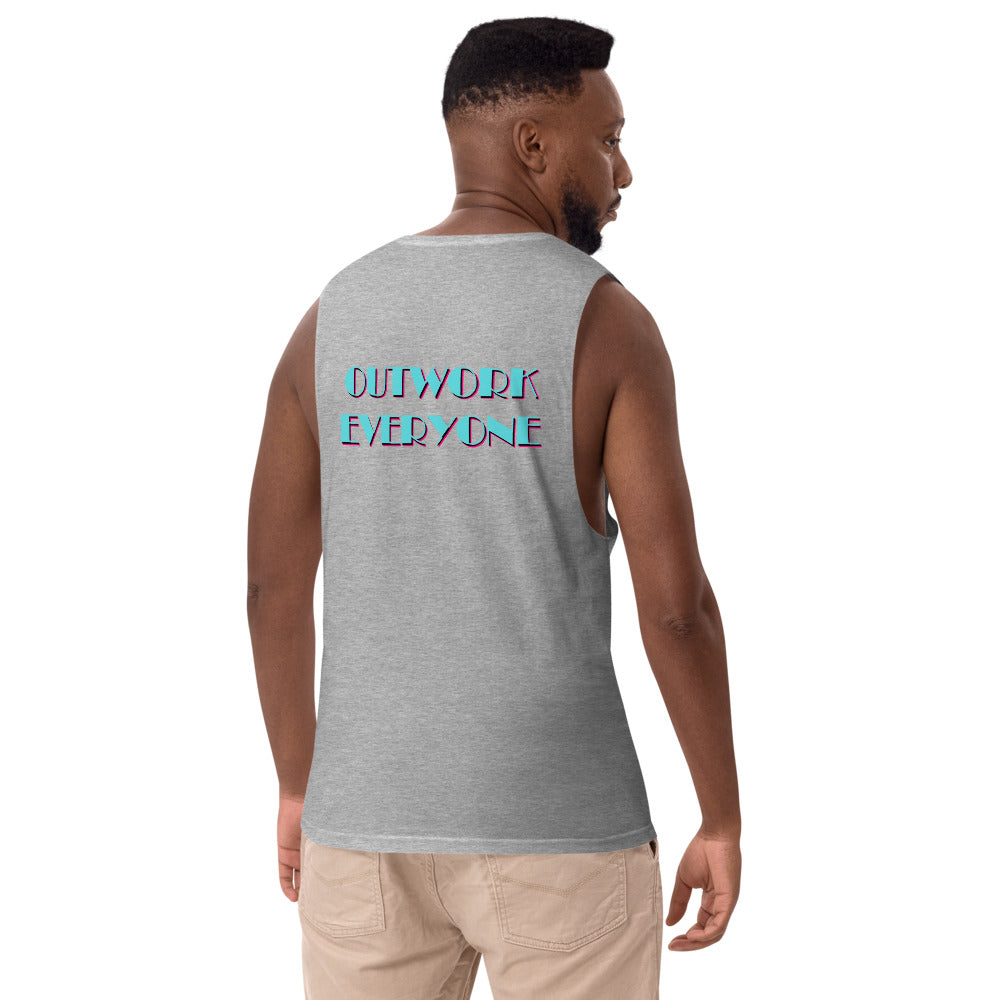 YBF "Outwork Everyone" Men's Drop Arm Tank Top