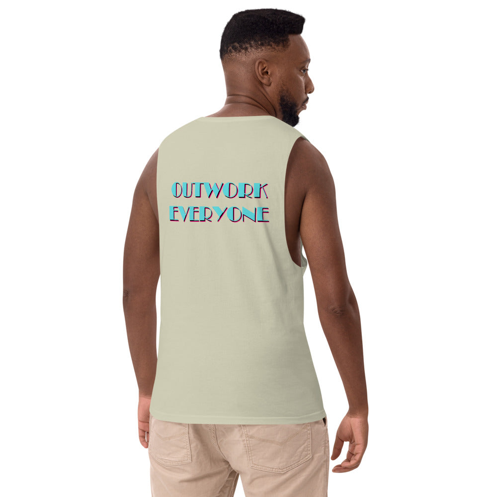 YBF "Outwork Everyone" Men's Drop Arm Tank Top