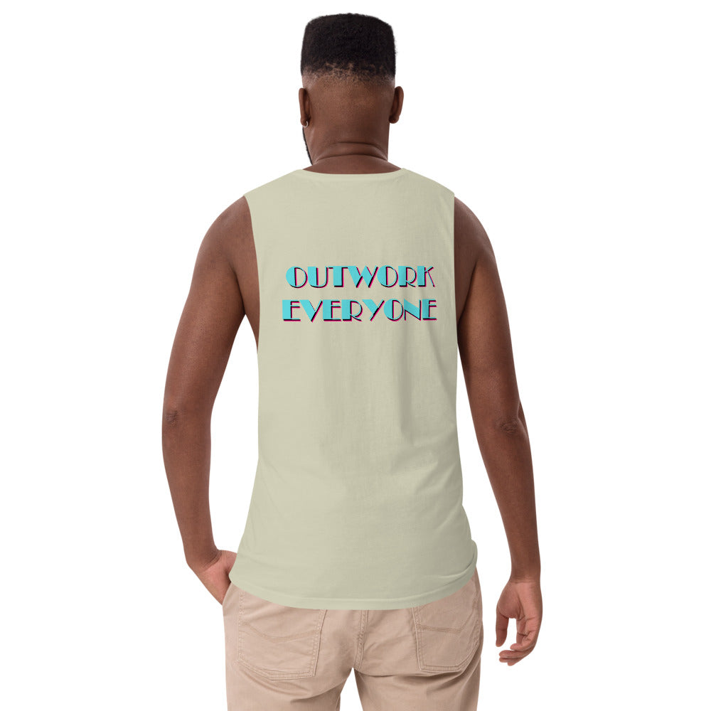 YBF "Outwork Everyone" Men's Drop Arm Tank Top