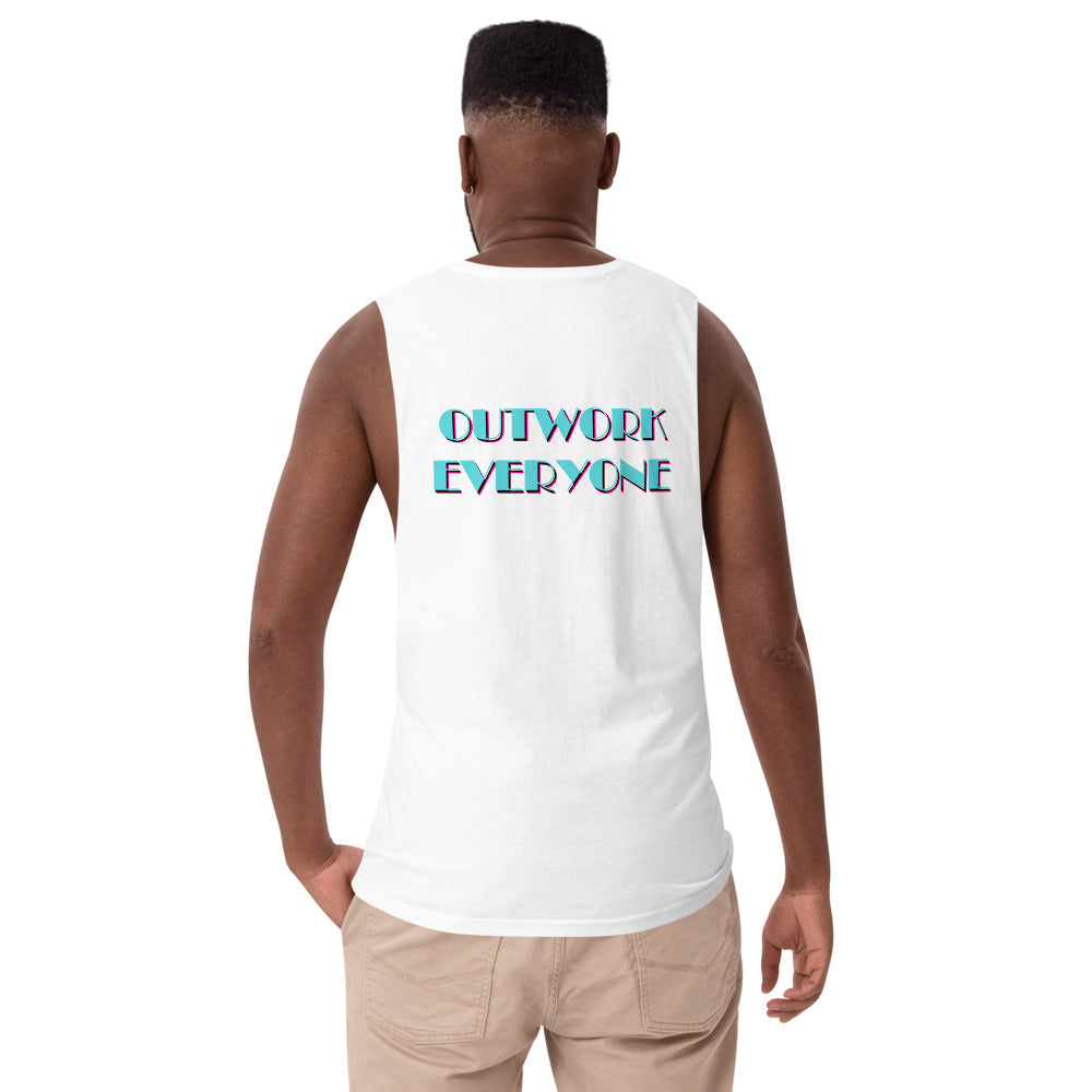 YBF "Outwork Everyone" Men's Drop Arm Tank Top