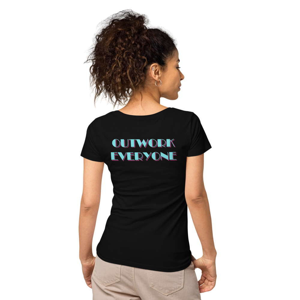 YBF Ladies "Outwork Everyone" Organic Tee