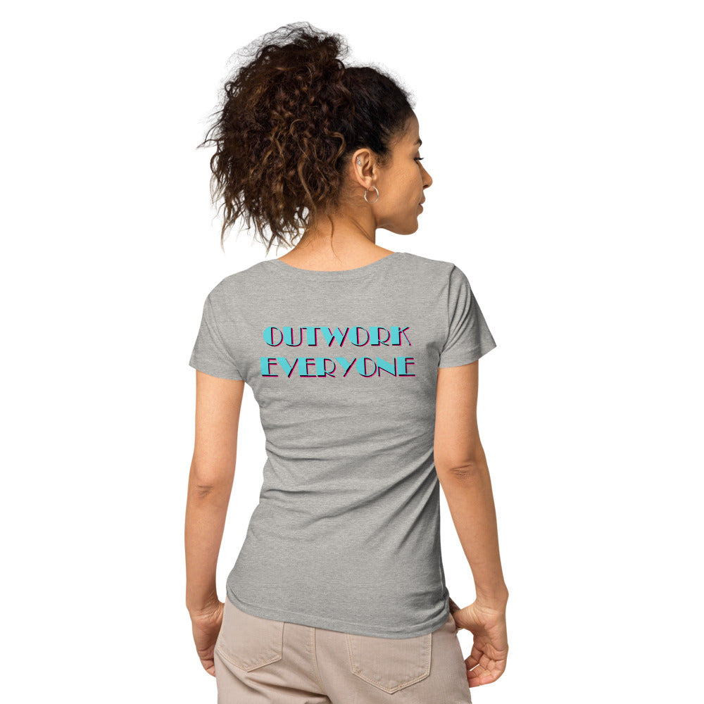 YBF Ladies "Outwork Everyone" Organic Tee