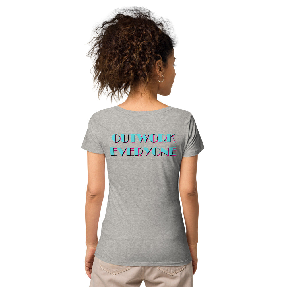 YBF Ladies "Outwork Everyone" Organic Tee