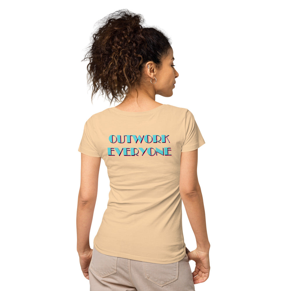 YBF Ladies "Outwork Everyone" Organic Tee