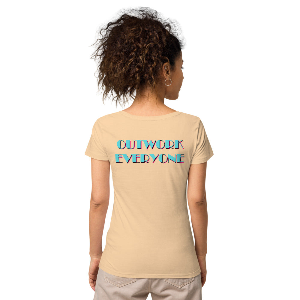 YBF Ladies "Outwork Everyone" Organic Tee