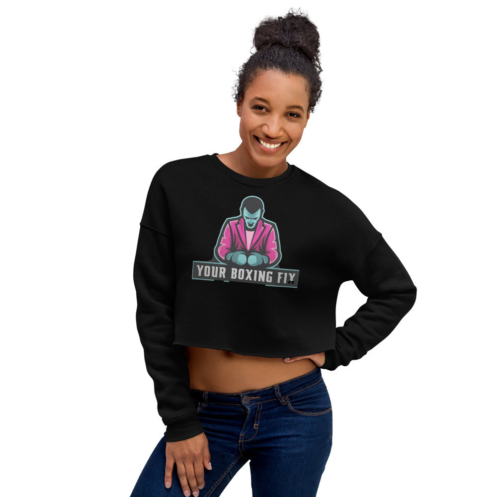 YBF Women's Logo Only Crop Sweatshirt