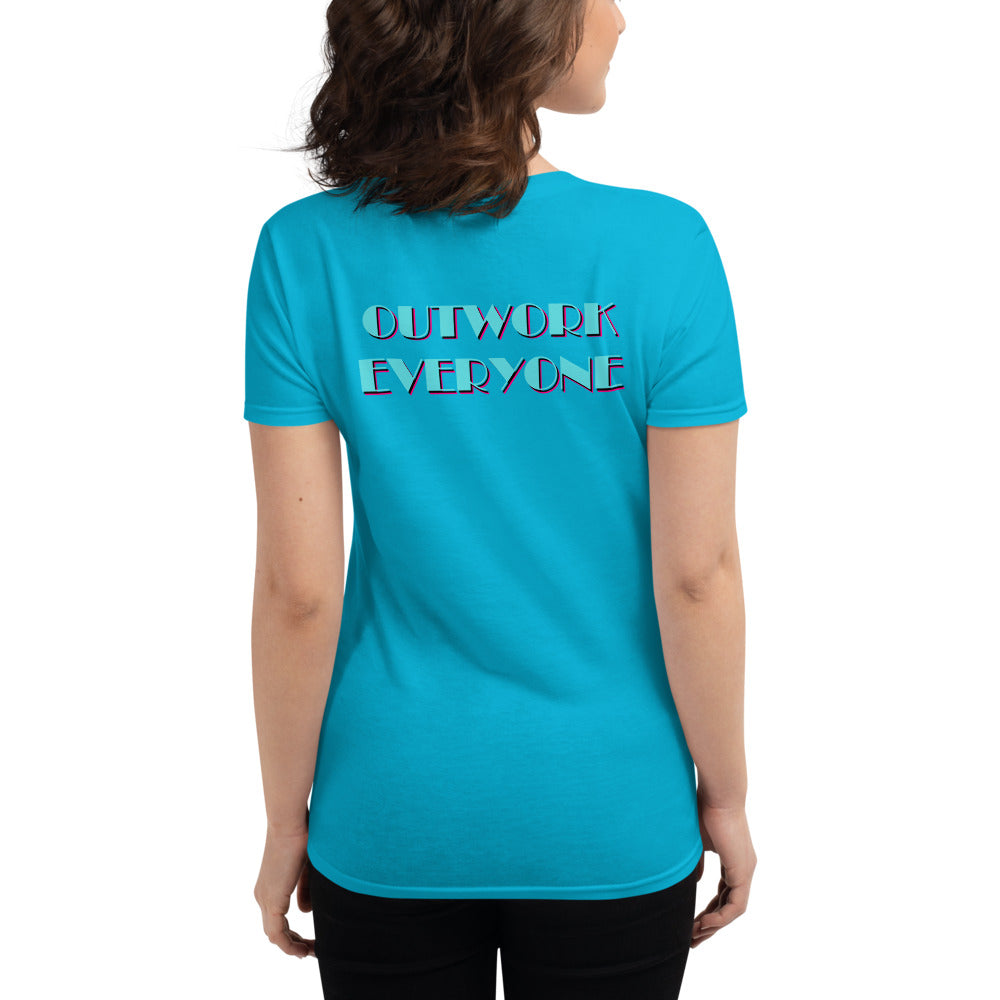 Your Boxing Fix Official  "Outwork Everyone" Ladies Cotton Tee