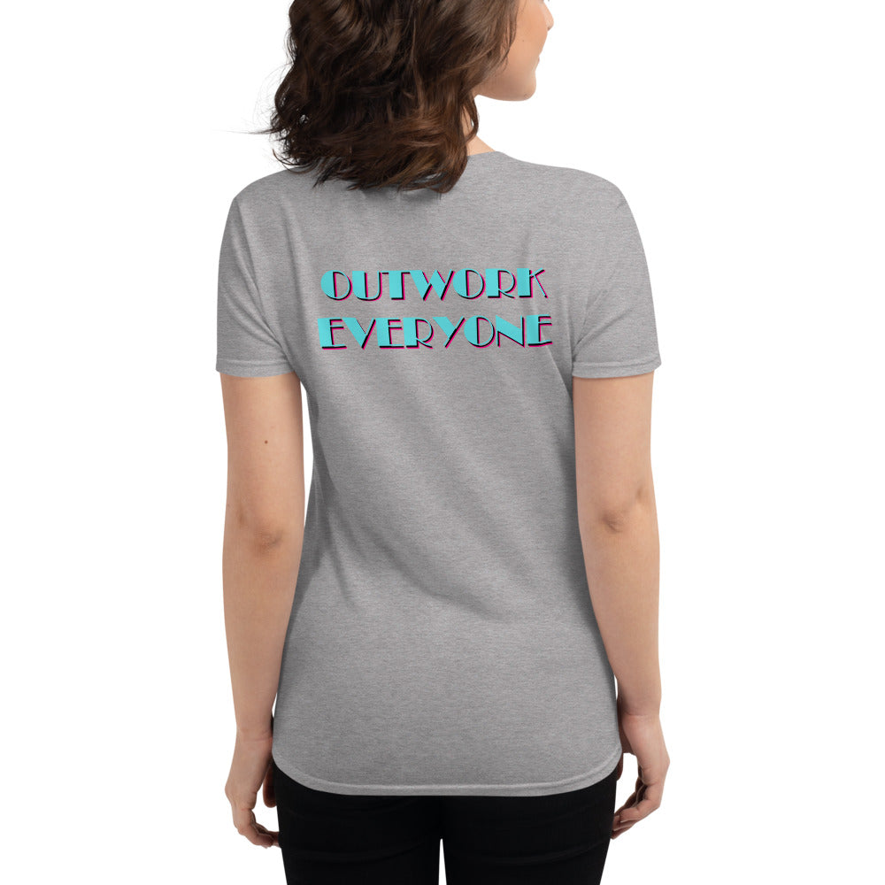 Your Boxing Fix Official  "Outwork Everyone" Ladies Cotton Tee