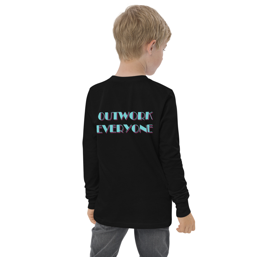 YBF Kids "Outwork Everyone" Long Sleeve Shirt