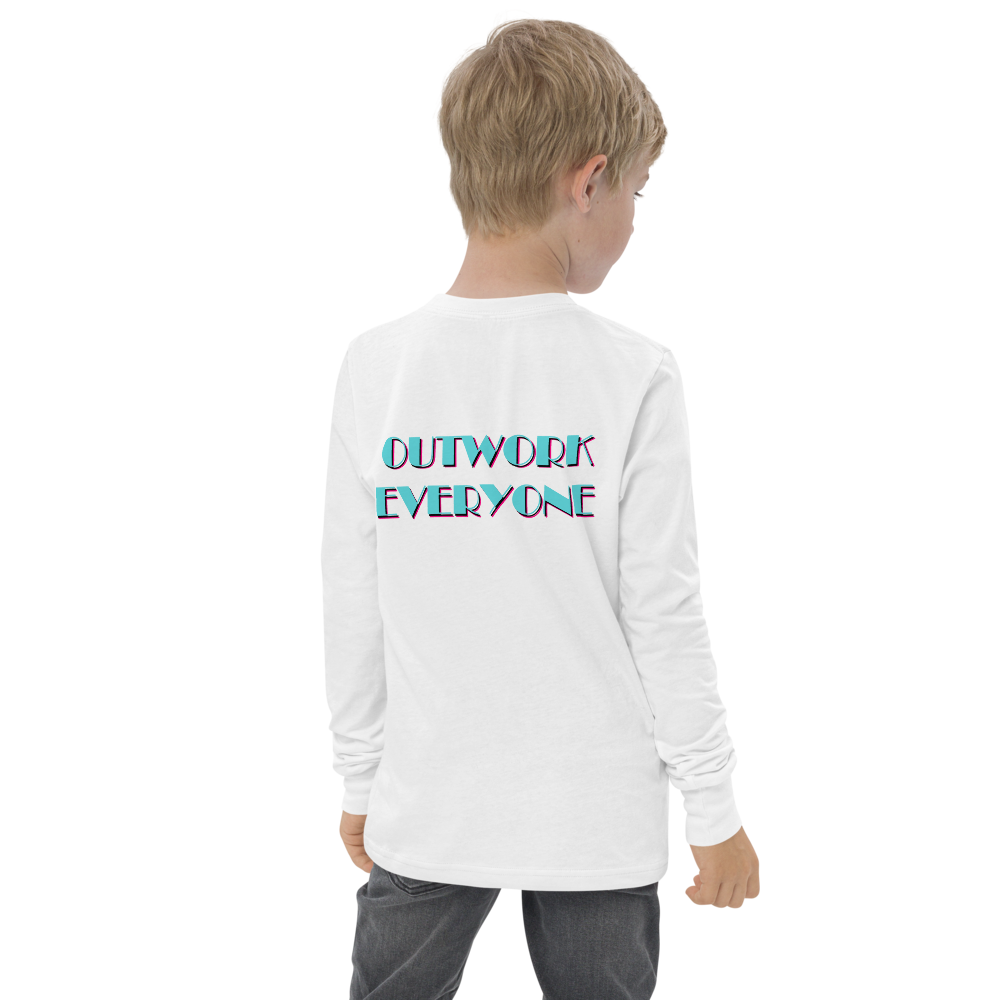 YBF Kids "Outwork Everyone" Long Sleeve Shirt